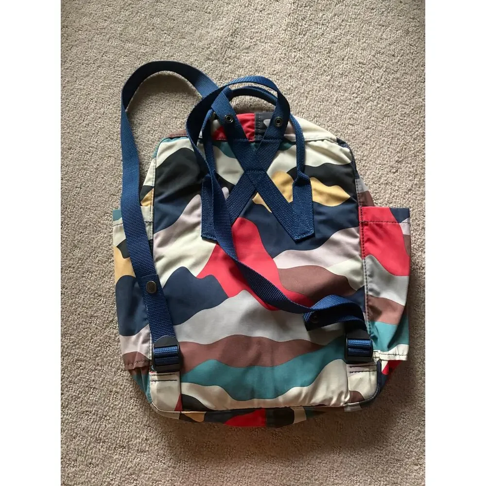 Fjallraven abstract colorful camo art backpack